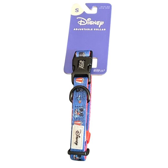 Disney Sassy Woof Dog Harness Leash Collar Set Mickey Mouse Blue Size Small NWT - Picture 2 of 6